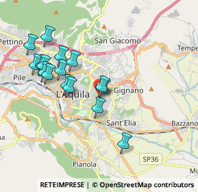 Mappa Via della Crocetta, 67100 L'Aquila AQ, Italia (1.94125)