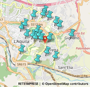 Mappa Via della Crocetta, 67100 L'Aquila AQ, Italia (0.858)