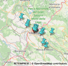 Mappa Via Orto Agrario, 67100 L'Aquila AQ, Italia (7.57071)