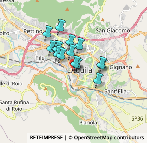 Mappa Via Orto Agrario, 67100 L'Aquila AQ, Italia (1.20733)