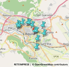 Mappa Via Cittaducale, 67100 L'Aquila AQ, Italia (1.28615)