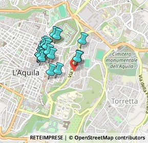 Mappa Via Cittaducale, 67100 L'Aquila AQ, Italia (0.418)
