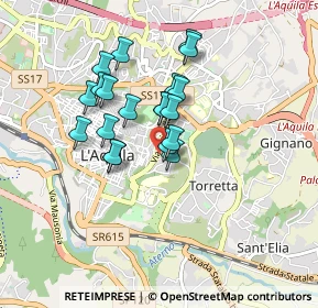 Mappa Via Cittaducale, 67100 L'Aquila AQ, Italia (0.711)