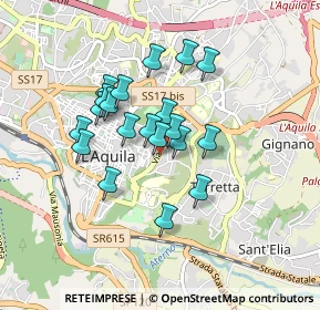 Mappa Via Cittaducale, 67100 L'Aquila AQ, Italia (0.717)