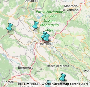 Mappa Via Cittaducale, 67100 L'Aquila AQ, Italia (24.9825)