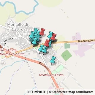Mappa Via Regisvilla, 01014 Montalto di Castro VT, Italia (0.27241)