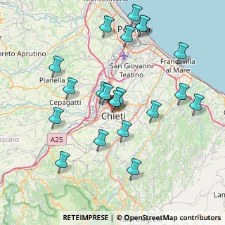 Mappa Via dei Vezi, 66100 Chieti CH, Italia (8.7485)