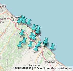 Mappa Via B. Cascella, 66026 Ortona CH, Italia (5.7845)