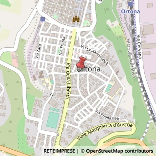Mappa Via B. Cascella, 6, 66026 Ortona, Chieti (Abruzzo)