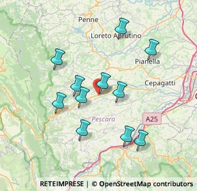 Mappa Via S. Irene, 65011 Catignano PE, Italia (6.95909)