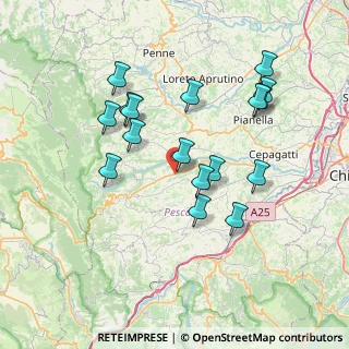 Mappa Via S. Irene, 65011 Catignano PE, Italia (7.40706)