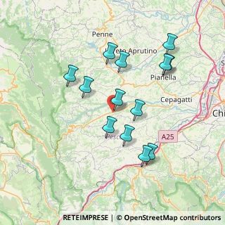 Mappa Via S. Irene, 65011 Catignano PE, Italia (7.28846)
