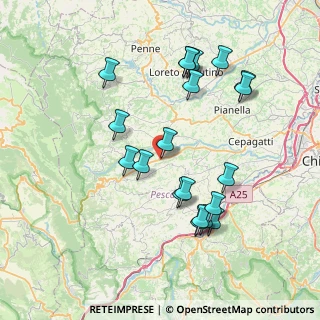 Mappa Via S. Irene, 65011 Catignano PE, Italia (8.0805)