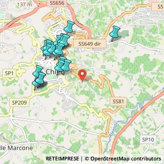 Mappa Strada dei Cipressi, 66100 Chieti CH, Italia (1.0955)