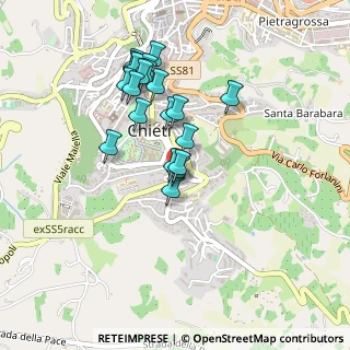 Mappa Via Enrico Carusi, 66100 Chieti CH, Italia (0.423)