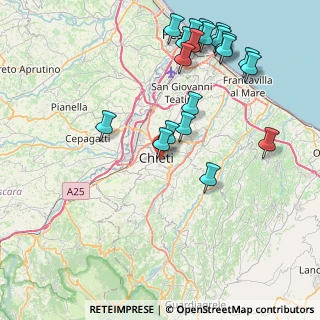 Mappa Via Eugenio Bruno, 66100 Chieti CH, Italia (9.8545)