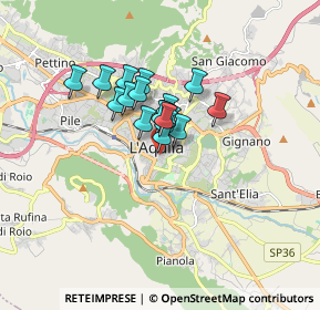 Mappa Via San Michele, 67100 L'Aquila AQ, Italia (1.06167)