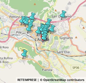 Mappa Via San Michele, 67100 L'Aquila AQ, Italia (1.312)