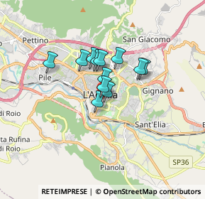 Mappa Via San Michele, 67100 L'Aquila AQ, Italia (1.09583)