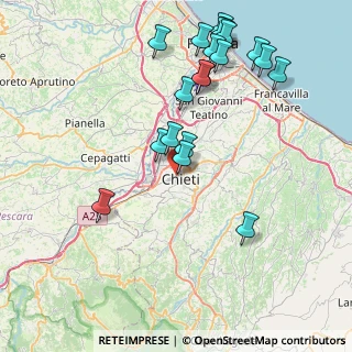 Mappa Via Sinibaldo Baroncini, 66100 Chieti CH, Italia (9.476)