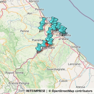 Mappa Via Feltrino, 66100 Chieti CH, Italia (10.33842)