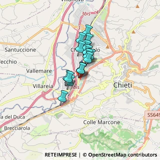 Mappa Via Feltrino, 66100 Chieti CH, Italia (1.07235)