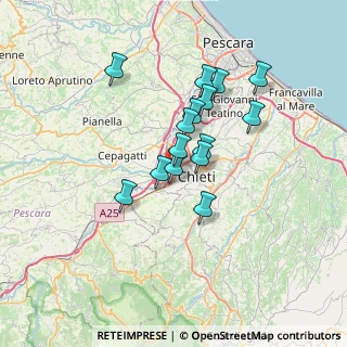 Mappa Via Feltrino, 66100 Chieti CH, Italia (5.64133)