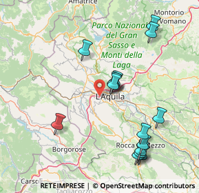 Mappa Autostrada Roma L'Aquila Teramo, 67100 L'Aquila AQ, Italia (17.598)