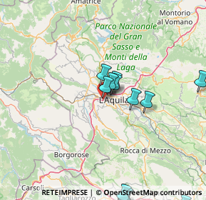 Mappa Autostrada Roma L'Aquila Teramo, 67100 L'Aquila AQ, Italia (22.2625)