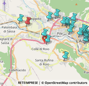 Mappa Autostrada Roma L'Aquila Teramo, 67100 L'Aquila AQ, Italia (2.6445)