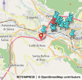 Mappa Autostrada Roma L'Aquila Teramo, 67100 L'Aquila AQ, Italia (2.12118)