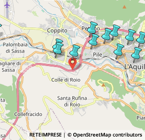 Mappa Autostrada Roma L'Aquila Teramo, 67100 L'Aquila AQ, Italia (2.48167)