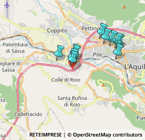 Mappa Autostrada Roma L'Aquila Teramo, 67100 L'Aquila AQ, Italia (1.60727)