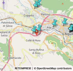 Mappa Autostrada Roma L'Aquila Teramo, 67100 L'Aquila AQ, Italia (2.8825)