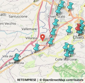 Mappa Via Tirino, 66013 Chieti CH, Italia (2.8275)