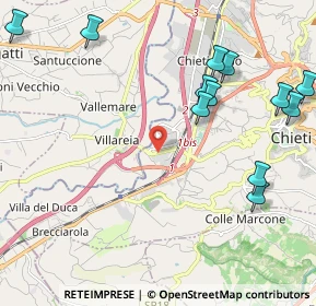 Mappa Via Tirino, 66013 Chieti CH, Italia (2.75083)