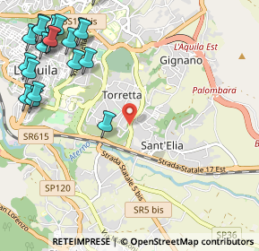 Mappa Via della Polveriera, 67100 L'Aquila AQ, Italia (1.6115)