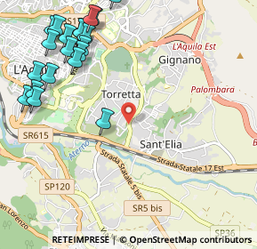 Mappa Via della Polveriera, 67100 L'Aquila AQ, Italia (1.481)