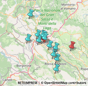 Mappa Via della Polveriera, 67100 L'Aquila AQ, Italia (10.96308)