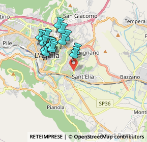 Mappa Via della Polveriera, 67100 L'Aquila AQ, Italia (1.72294)