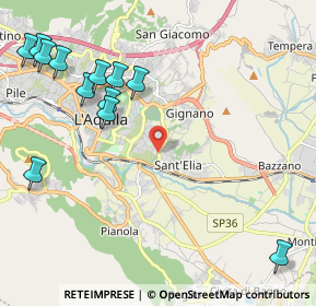 Mappa Via della Polveriera, 67100 L'Aquila AQ, Italia (2.82667)