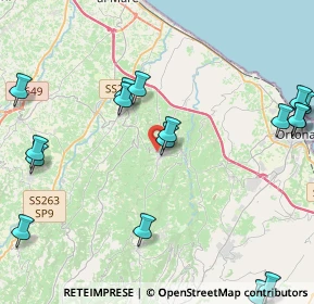 Mappa Via Camillo Benso Conte di Cavour, 66010 Tollo CH, Italia (5.80588)