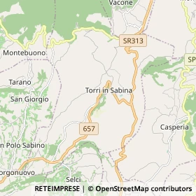 Mappa Torri in Sabina