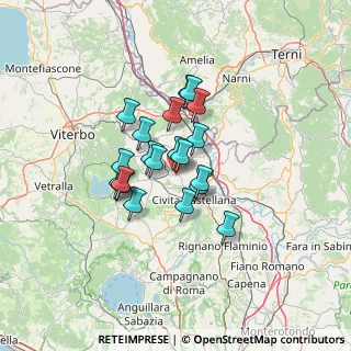 Mappa 01030 Corchiano VT, Italia (9.7215)