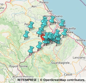 Mappa Viale Colli, 65020 Rosciano PE, Italia (9.207)