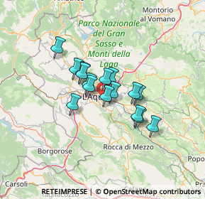 Mappa Strada Vicinale di Bazzano, 67100 L'Aquila AQ, Italia (9.36688)