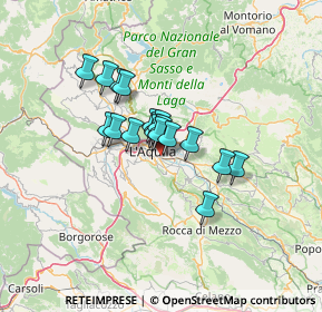 Mappa Strada Vicinale di Bazzano, 67100 L'Aquila AQ, Italia (8.945)