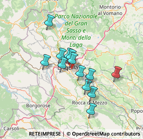 Mappa Strada Vicinale di Bazzano, 67100 L'Aquila AQ, Italia (10.98615)