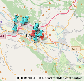 Mappa Strada Vicinale di Bazzano, 67100 L'Aquila AQ, Italia (3.07636)