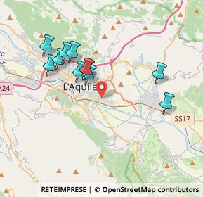 Mappa Strada Vicinale di Bazzano, 67100 L'Aquila AQ, Italia (3.67818)